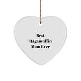 Ragamuffin Cat Mom Gifts, Funny Heart Ornament for Best Ragamuffin Mom Ever, Christmas Unique Gifts from Family, Friends, Coworkers - Image 1